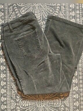 Corduroy Pants Dark Gray Petite
